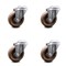 Service Caster 4 Inch High Temp Glass Filled Nylon Wheel Swivel Bolt Hole Caster Set SCC SCC-BH20S414-GFNSHT-4 - alternate 1